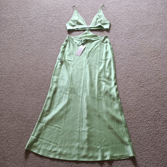 BNWT Bec & Bridge Ciao Bella Maxi Dress - Size 12 Apple Green - Picture 5 of 12